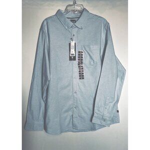 Gap Long Sleeve Button Up Shirt W/ Collar Mens Sz XL NWT Light Blue Cotton Blend
